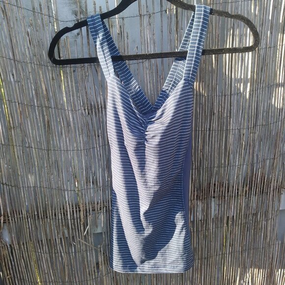 Marika Blue & White Striped Tank Top - S - Women's - Picture 2 of 13